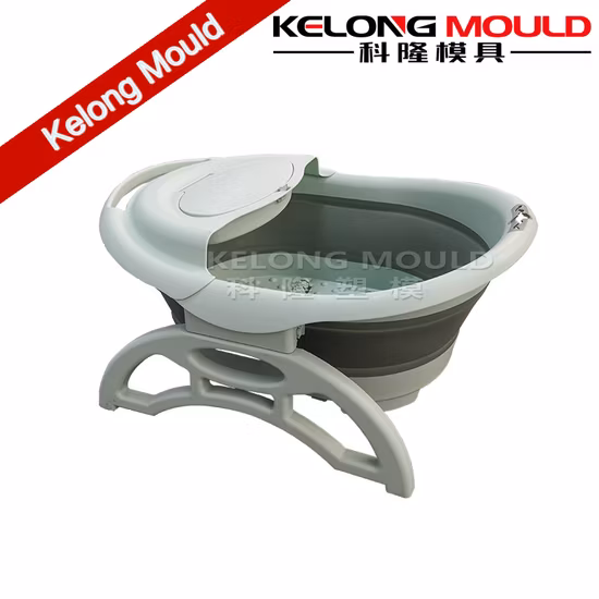 Outdoor Travel Portable Plastic Thickened Children′s Household Baby Washbasin Folding Basin Mould